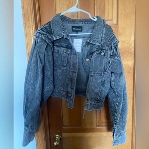 NWT Rehab Lab Women's Washed Gray Denim Jacket